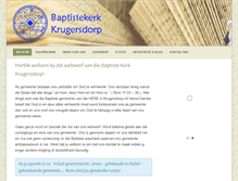 Tablet Screenshot of baptistekerk.org